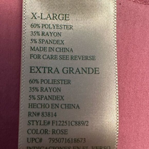 Bundle * 2 women’s Tangerine XL Tshirts pink and blue - Picture 9 of 10